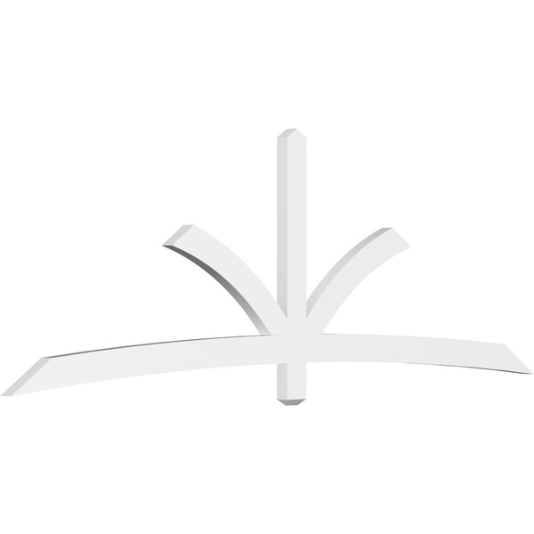 Ekena Millwork Davenport Architectural Grade PVC Gable Bracket, 108"W x 36"H x 2"D x 4"F, 8/12 Pitch GBP108X36X0204DAV00 - main